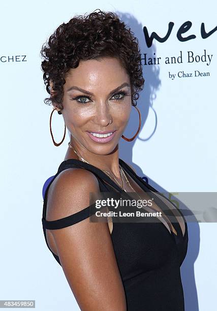 Nicole Murphy arrives at the HollyRod Foundation's 17th Annual DesignCare Gala at The Lot Studios on August 8, 2015 in Los Angeles, California.