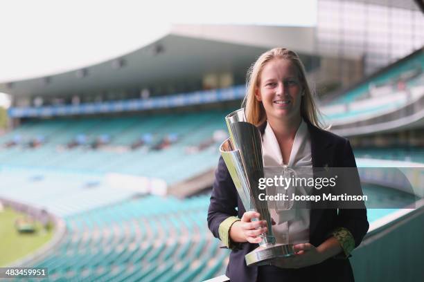 Meg Lanning, the captain of Australian Women's cricket team, the Southern Stars, poses for a photograph during the Australian Southern Stars T20...