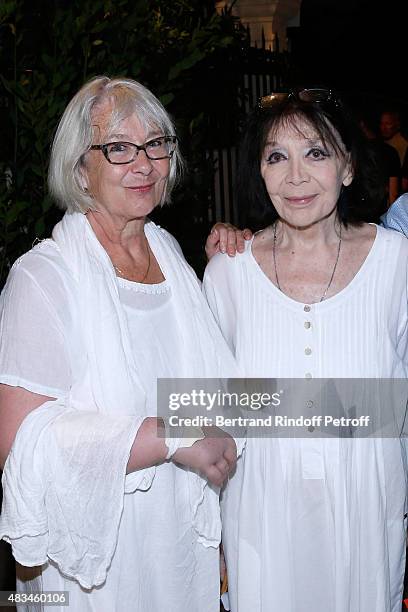 Singer Juliette Greco and her daughter Laurence attend the Alex Lutz Show during the 31th Ramatuelle Festival : Day 8, on August 8, 2015 in...