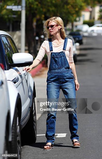 January Jones is seen on April 08, 2014 in Los Angeles, California.