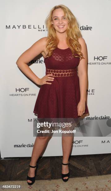 Actress Stevie Lynn Jones arrives at Marie Claire's Fresh Faces Party at Soho House on April 8, 2014 in West Hollywood, California.