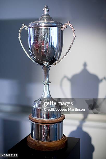 The Bingham Cup trophy is seen during the Bingham Cup 2014 Sydney media conference at the Intercontinental on April 9, 2014 in Sydney, Australia.