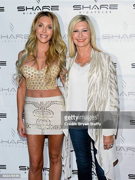 Singer Chloe Lattanzi and her mother, singer/actress Olivia Newton-John celebrate the 35th anniversary of "Xanadu" with the world premiere of their...