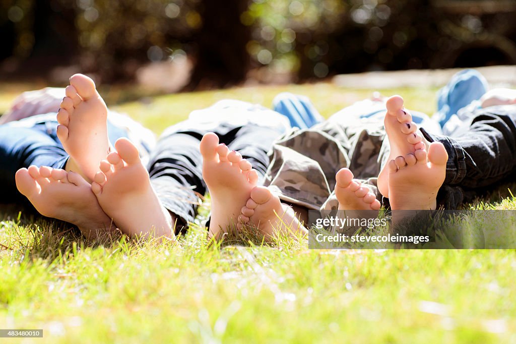 Barefeet in the Grass