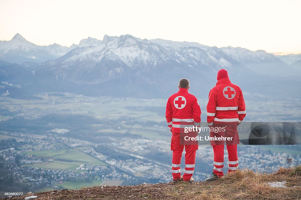 Rettung Service in den Alpen
