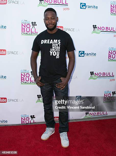 Actor Lamorne Morris attends the 4th Annual YouTube No Bull Teen Video Awards at YouTube Space LA on August 8, 2015 in Los Angeles, California.