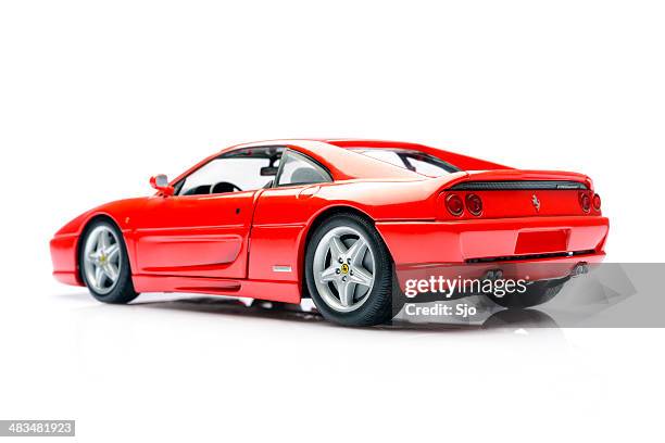 ferrari f355 berlinetta - car back side stock pictures, royalty-free photos & images