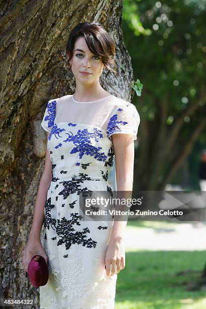 Actress Victoria Guerra attends Cosmos photocall on August 8, 2015 in Locarno, Switzerland.