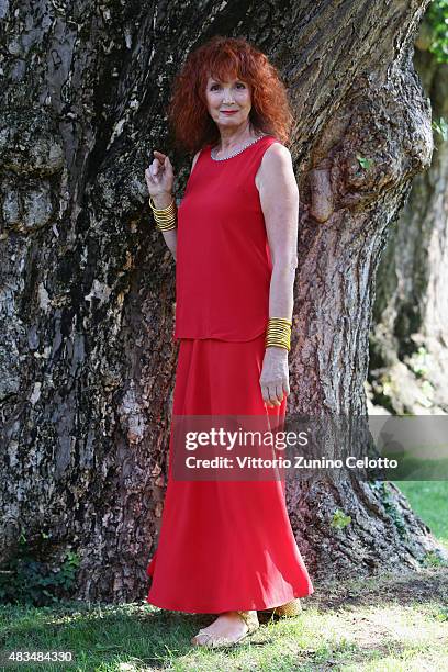 Actress Sabine Azema attends Cosmos photocall on August 8, 2015 in Locarno, Switzerland.