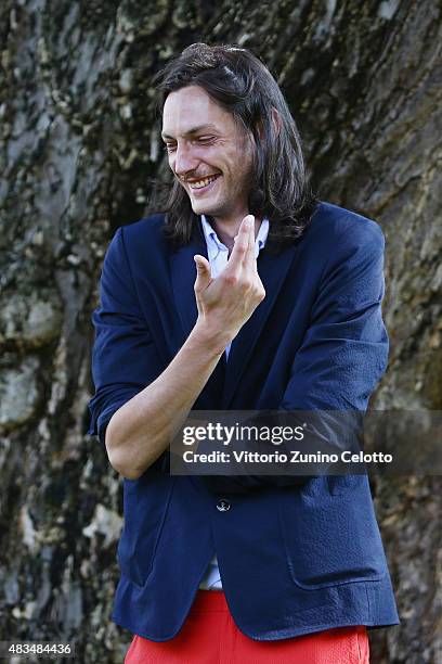 Actor Jonathan Genet attends Cosmos photocall on August 8, 2015 in Locarno, Switzerland.