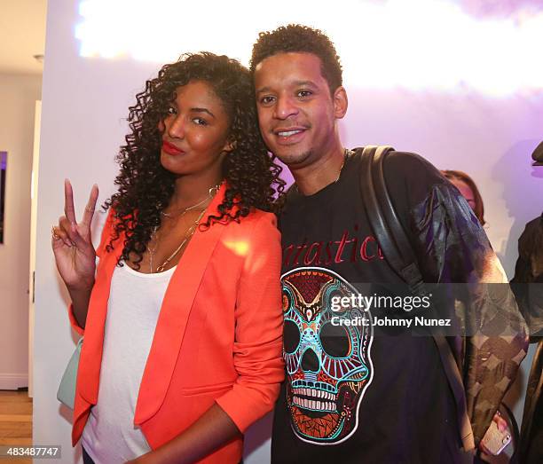 Sessilee Lopez and Chef Roble Ali attend the "Love In The City" New York Screening at Mondrian Soho on April 8, 2014 in New York City.