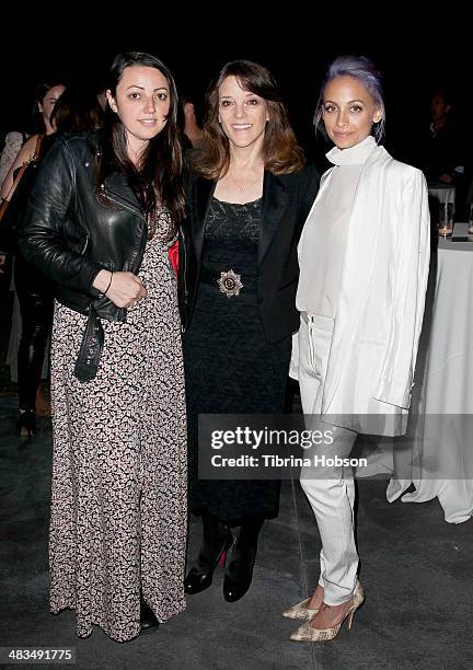 Sophia Rossi, Marianne Williamson and Nicole Richie attend as Nicole Richie, Rivka Sophia Rossi, Hayden Slater and friends host Marianne Williamson,...