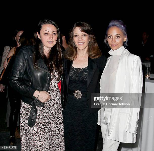 Sophia Rossi, Marianne Williamson and Nicole Richie attend as Nicole Richie, Rivka Sophia Rossi, Hayden Slater and friends host Marianne Williamson,...