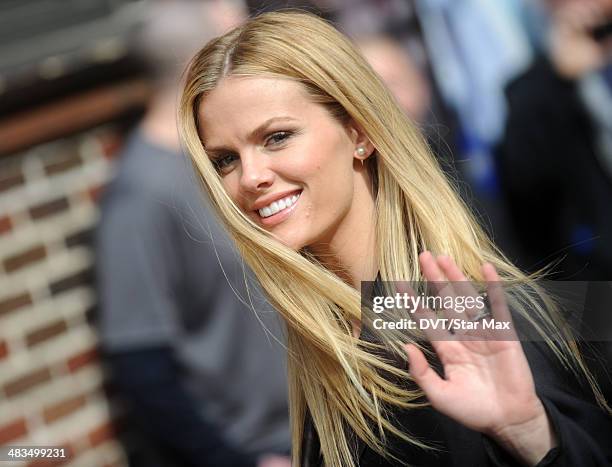 Actress Brooklyn Decker is seen on April 8, 2014 in New York City.