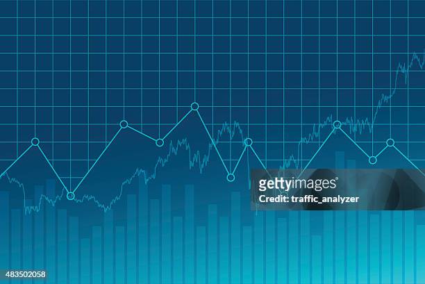 abstract financial background - stock graph stock illustrations