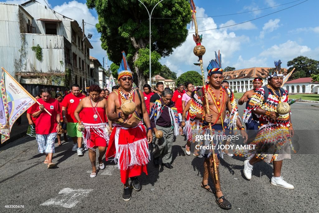 FRANCE-GUIANA-INDIGENOUS-PEOPLES-DAY