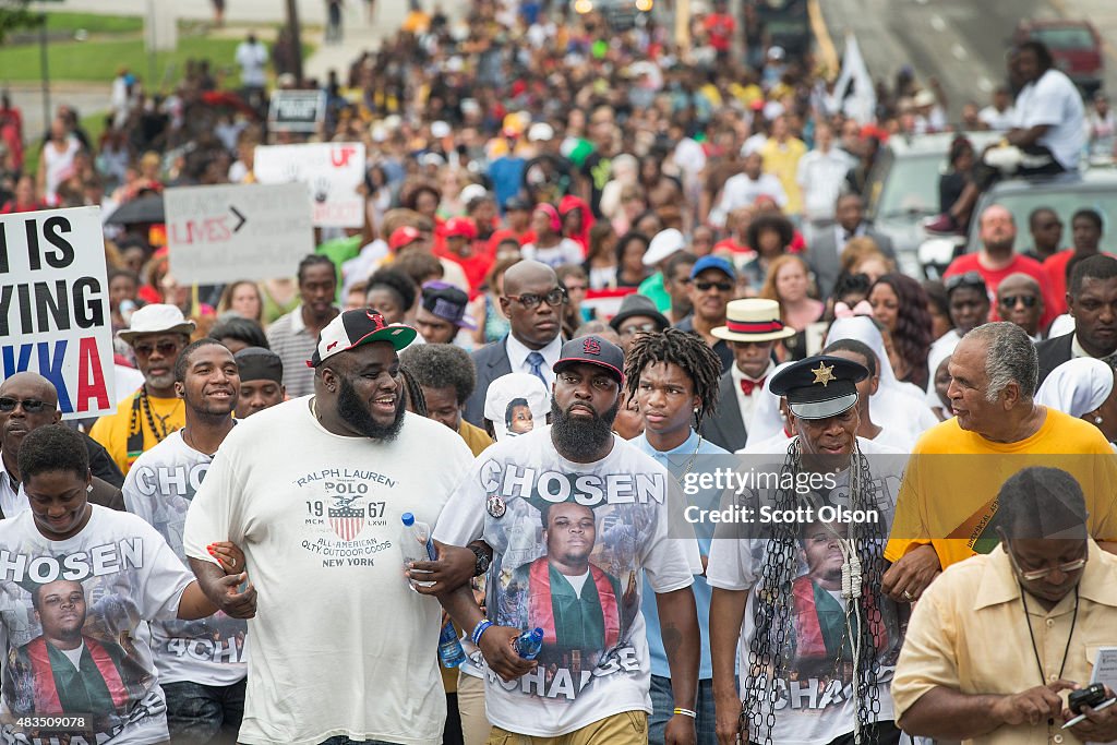 Ferguson, Missouri Marks One-Year Anniversary Of The Death Of Michael Brown