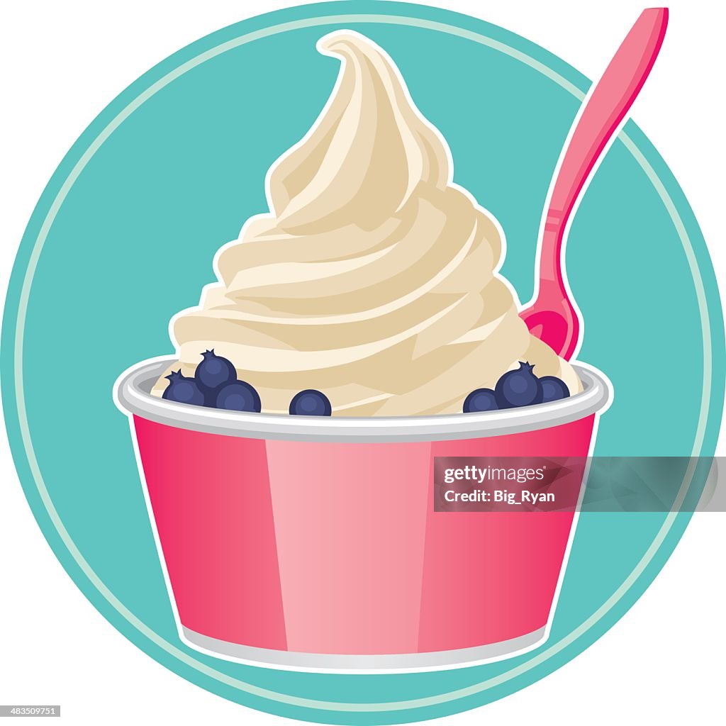 Gefrorener Joghurt-Grafik