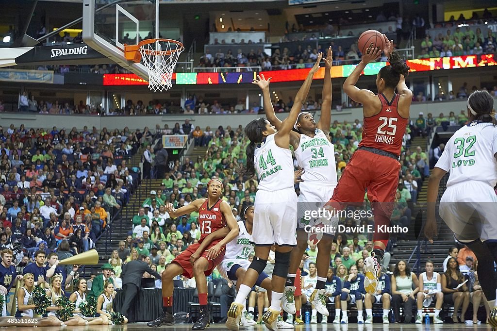 University of Notre Dame vs University of Maryland, 2014 NCAA Women's National Semifinals