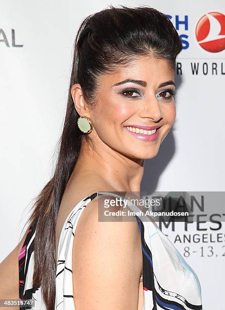 Actress Pooja Batra attends the Indian Film Festival Of Los Angeles Opening Night Gala for "Sold" at ArcLight Cinemas on April 8, 2014 in Hollywood,...