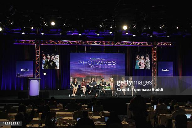 Executive Producer Dannah Phirman, Executive Producer Danielle Schneider, and actresses Casey Wilson, Tymberlee Hill, Angela Kinsey, Andrea Savage,...