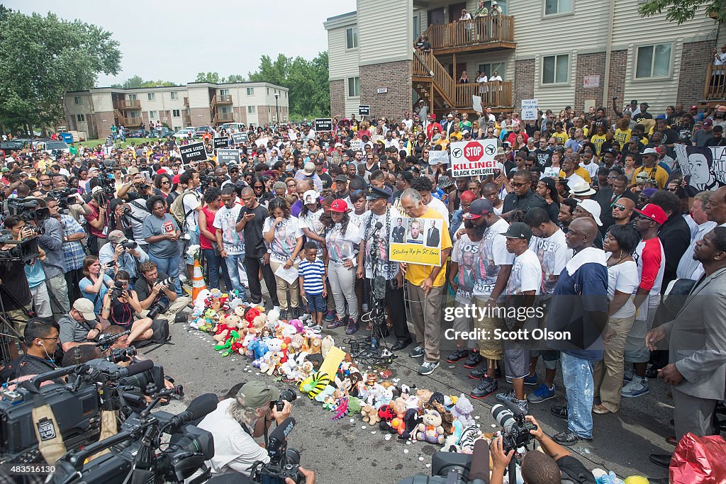 Ferguson, Missouri Marks One-Year Anniversary Of The Death Of Michael Brown