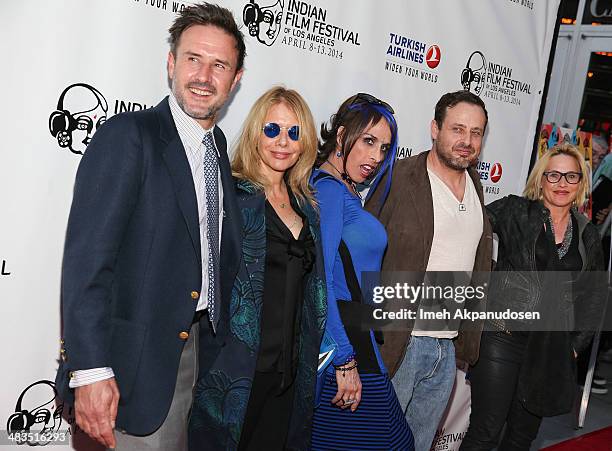 Actors David Arquette, Rosanna Arquette, Alexis Arquette, Richmond Arquette, and Patricia Arquette attend the Indian Film Festival Of Los Angeles...