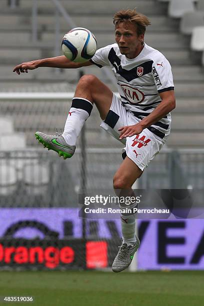 Clement Chantome during the French Ligue 1match between FC Girondins de Bordeaux and Stade de Reims at Nouveau Stade Bordeaux on August 9, 2015 in...