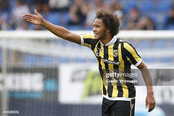 Izzy Brown of Vitesse during the Dutch Eredivisie match between Willem II Tilburg and Vitesse Arnhem at Koning Willem II stadium on August 09, 2015...