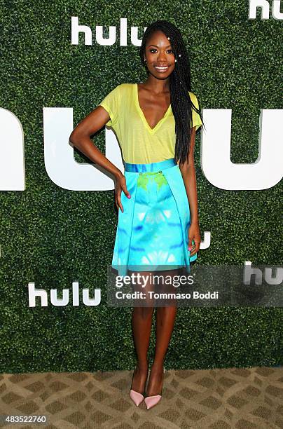 Actress Xosha Roquemore attends the Hulu 2015 Summer TCA Presentation at The Beverly Hilton Hotel on August 9, 2015 in Beverly Hills, California.