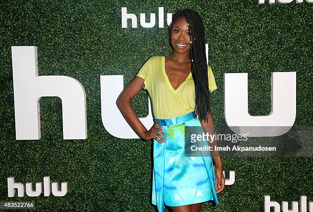 Actress Xosha Roquemore attends the Hulu 2015 Summer TCA Presentation at The Beverly Hilton Hotel on August 9, 2015 in Beverly Hills, California.