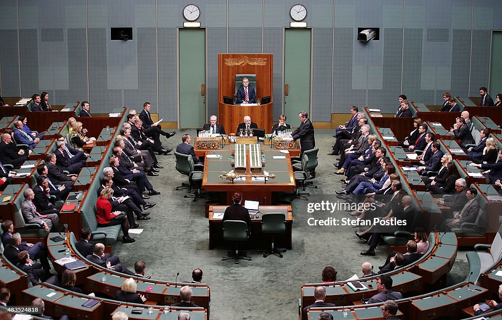 Parliament Sitting Resumes In Canberra As Government Looks To Appoint New Speaker