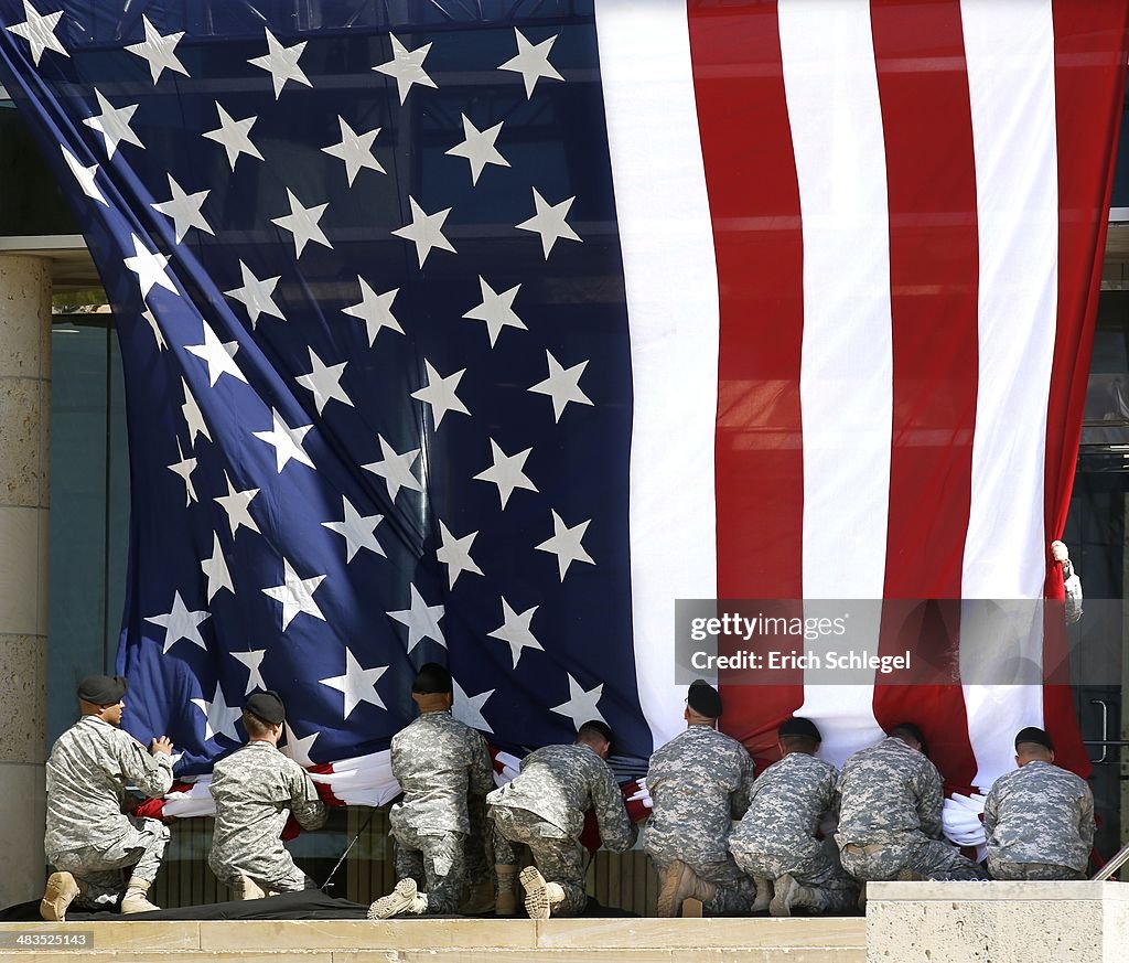 Memorial Held At Ft. Hood For Victims Of Last Week's Shooting