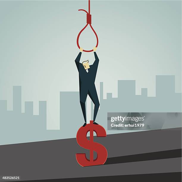 greed - execution stock illustrations