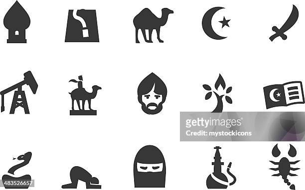 ilustrações, clipart, desenhos animados e ícones de ícones do oriente médio - middle eastern ethnicity