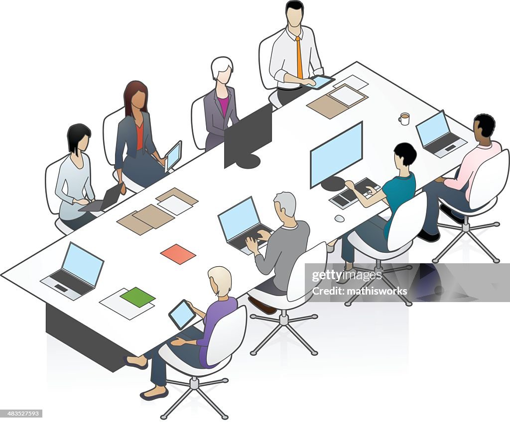 Conference Table Illustration