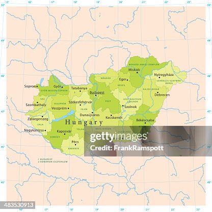 Hungary Vector Map Hungary Vector Map