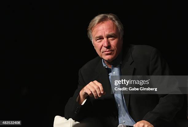 Actor Casey Biggs speaks during the "Star Trek: Deep Space Nine Life" panel at the 14th annual official Star Trek convention at the Rio Hotel &...