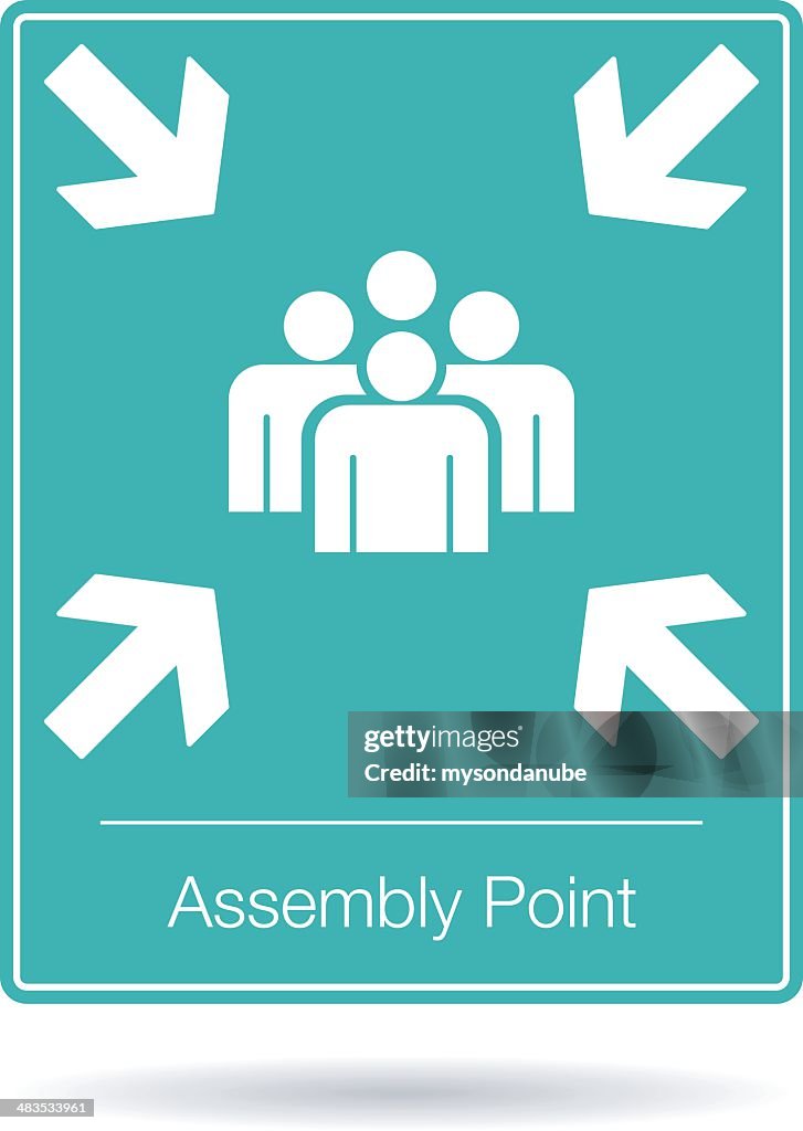 Vector Assembly Point Sign High-Res Vector Graphic - Getty Images