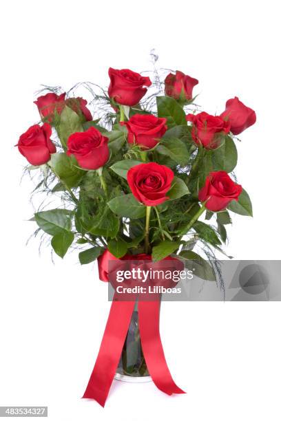 valentine's day wishes - rose arrangement stock pictures, royalty-free photos & images