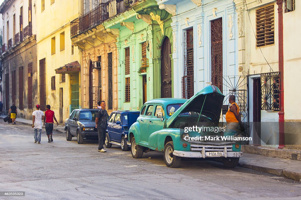 Classic American car in Havana, Cuba.