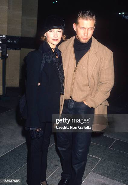 Actor Stephen Baldwin and wife Kennya attend the "Mrs. Parker and the Vicious Circle" Los Angeles Premiere on December 15, 1994 at the Los Angeles...