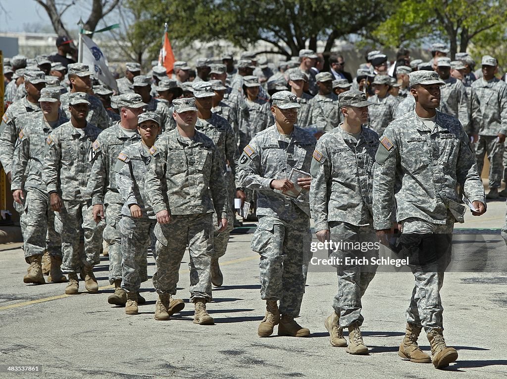 Memorial Held At Ft. Hood For Victims Of Last Week's Shooting