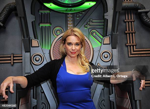 Actress Chase Masterson from 'Star Trek Deep Space 9' inside Quark's Bar at the 14th annual official Star Trek convention at the Rio Hotel & Casino...