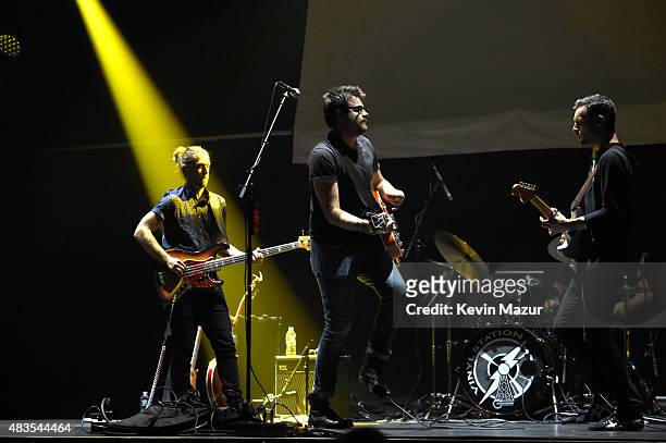 Vinyl Station performs onstage at Beacon Theatre on August 8, 2015 in New York City.