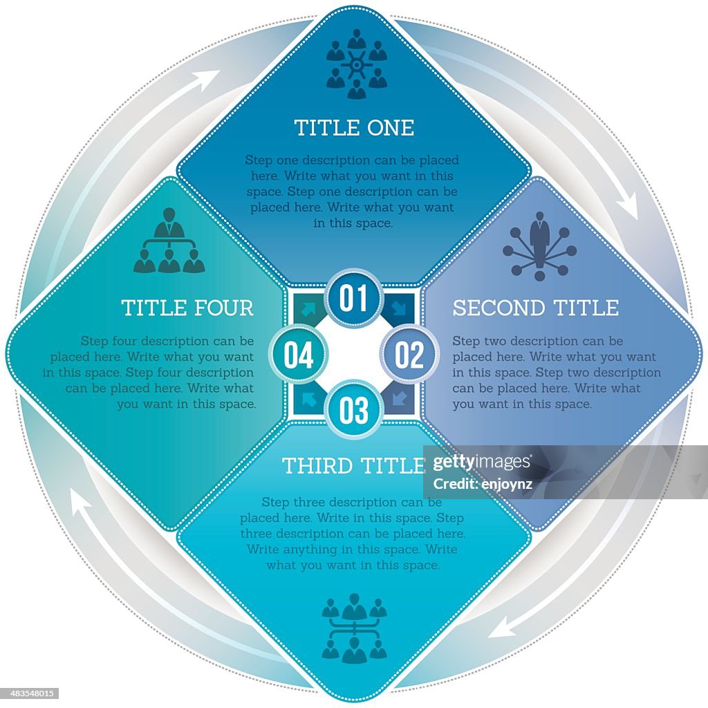 Infographic Four Step Process High-Res Vector Graphic - Getty Images