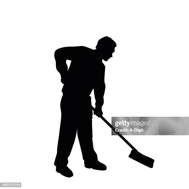 domestic - sweeping stock illustrations