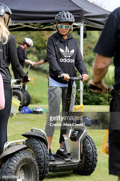 Amy Willerton attends the Pop-Up Fitness Retreat By Olivia Cooney at Ston Easton Park on August 9, 2015 in London, England.