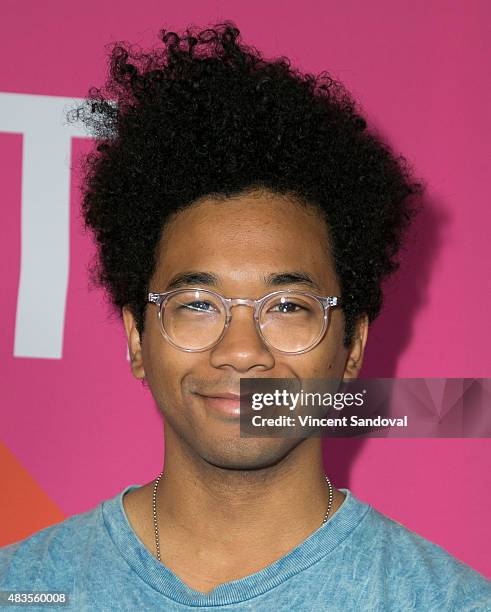 Musician Chaz Bundick attends the premiere of "Turbo Kid" during the Sundance NEXT FEST at The Theatre at Ace Hotel on August 9, 2015 in Los Angeles,...