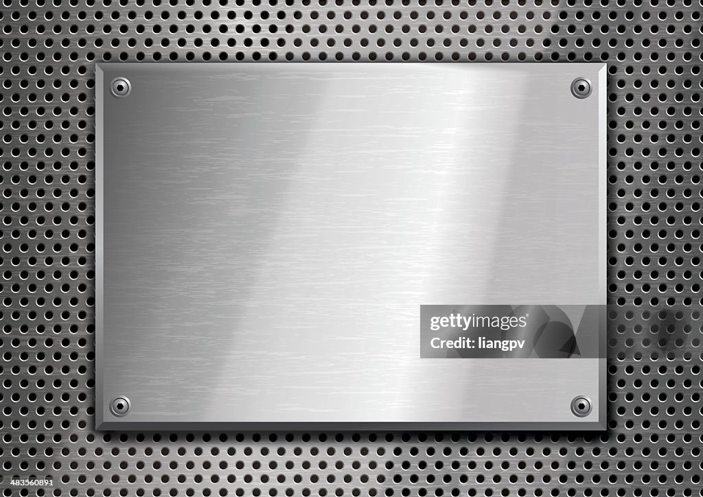 Edelstahl-Schild